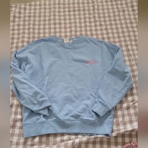 Quiksilver Blue Crewneck Sweatshirt Classic Comfort